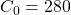 C_0=280