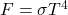 F=\sigma T^4